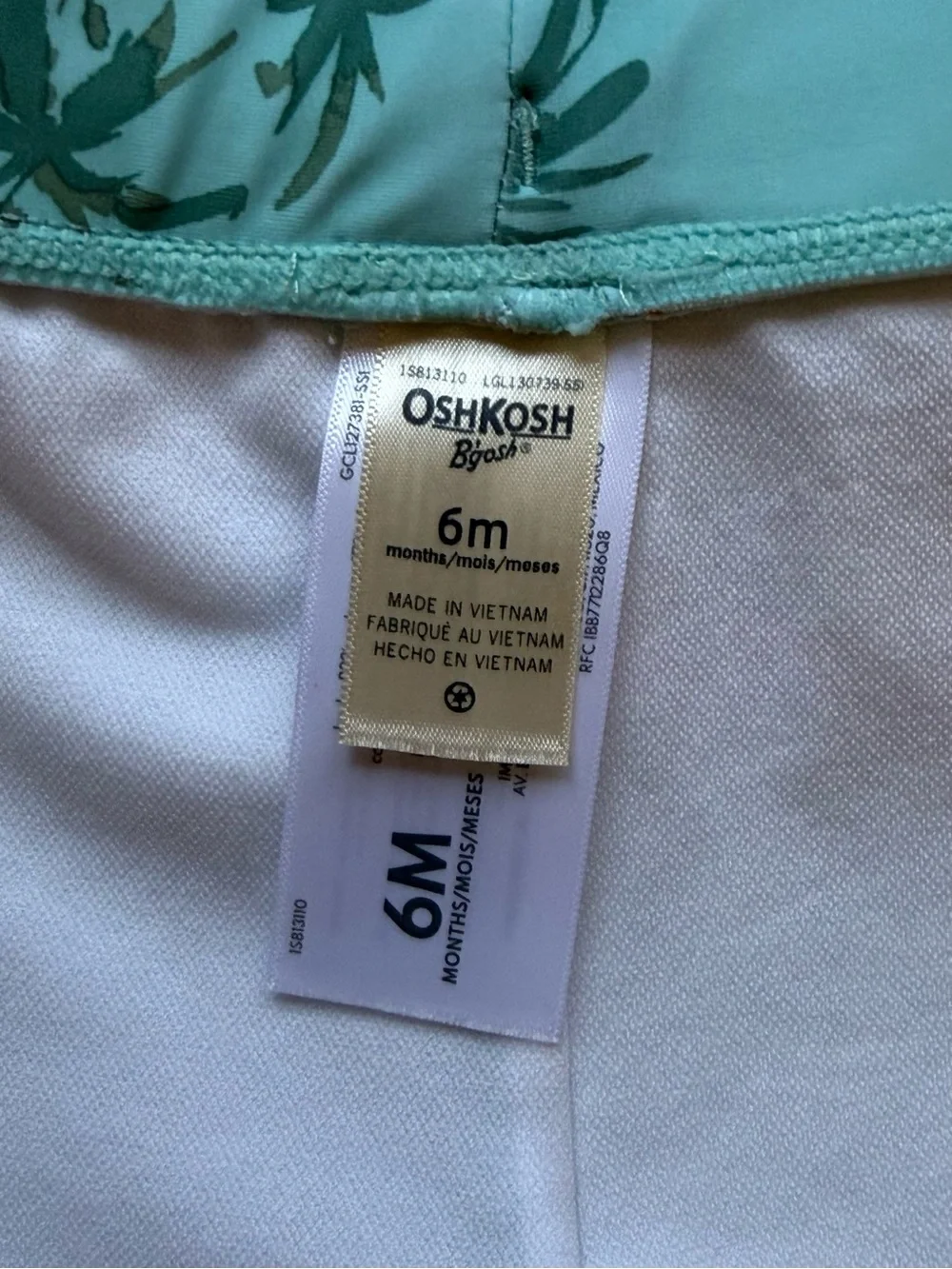 Oshkosh B'Gosh Baby Boy Tropical Swim Trunks - Size 6M